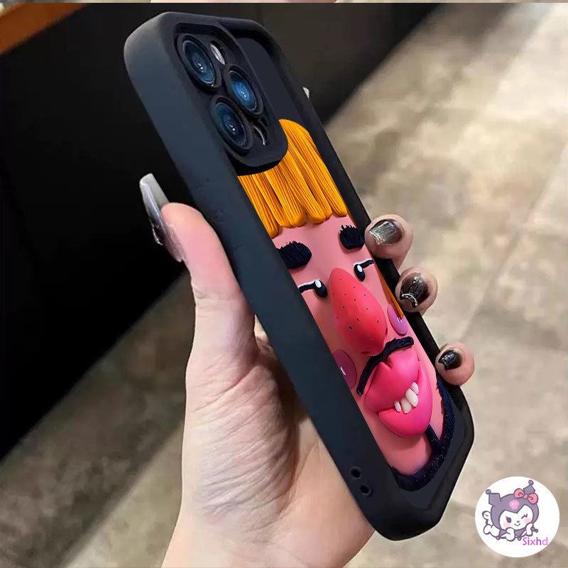 เคสโทรศัพท์ ซิลิโคนนิ่ม ลายอิโมติคอนหน้าตลก สําหรับ Realme C67 C53 C51 C35 C55 C15 C11 Note 50 C33 C21Y C30s C12 11 5 5i 5s 6i C3 C25Y C25s C30 Narzo 50A 50i Prime - รูปที่ 3