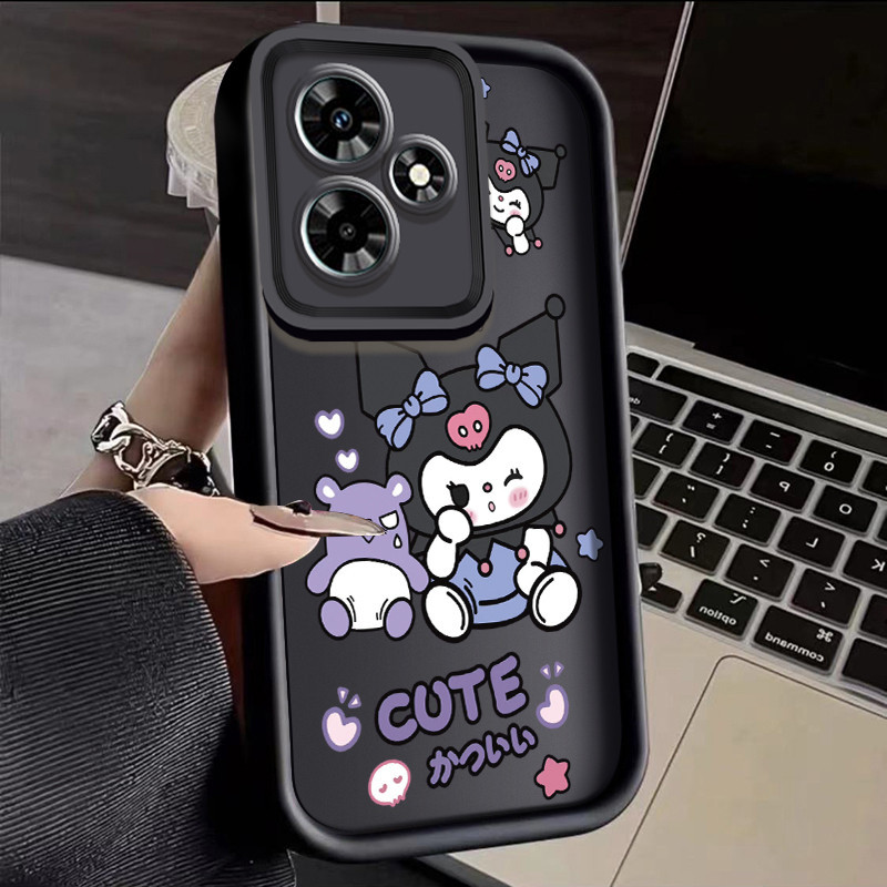 เคสซิลิโคนนิ่ม ลายการ์ตูนคุโรมิน่ารัก กันกระแทก สําหรับ Infinix Hot 30 Play Hot 30i Hot 20 Play Hot 10 Play
