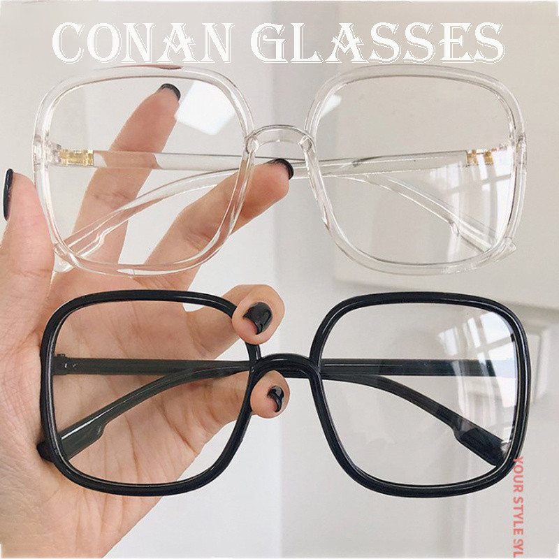 👓เกาหลีรุ่นแฟชั่นสายตาสั้นแว่นตา 👓 0 ° ~ 600 °องศาชายและหญิง ป้องกันแสงสีฟ้า แว่นตาสายตาสั้น กรอบแว่นตา Super Light Square ขนาดใหญ่ 099