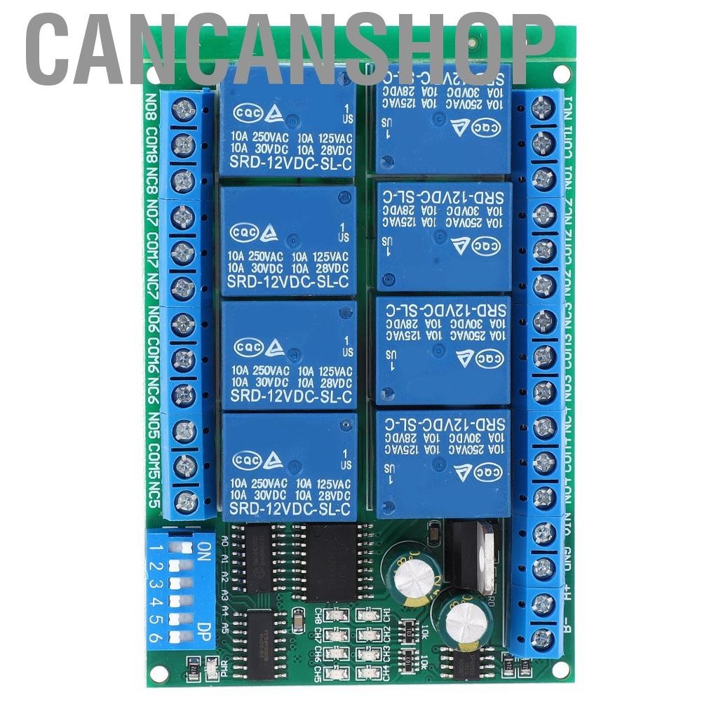Cancanshop 8 Channel Durable In Use Relay Module 6 Commands Control Board