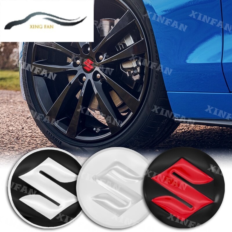 Xf สติกเกอร์โลโก้ตราสัญลักษณ์ 56 มม. 4 ชิ้น สําหรับ Suzuki Belang Swift V100 Rg Best Rc80 Rgv Alto S