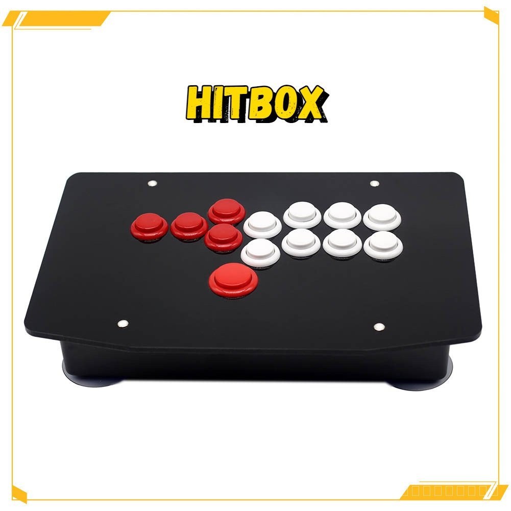 Hitbox Street Fighter ปุ่มกดควบคุมเกมอาร์เคด 6 แบบ USB สําหรับคอมพิวเตอร์ PC STEAM
