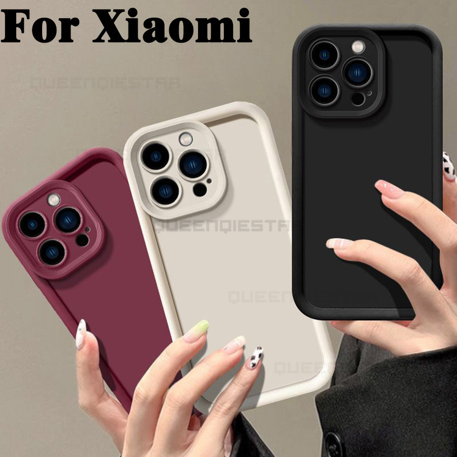 เคสโทรศัพท์มือถือ ซิลิโคนนิ่ม กันกระแทก สีพื้น สีมาการอง เรียบง่าย สําหรับ Xiaomi Mi Redmi Note 13 Pro 12 11 10 9 Pro 11S 10S 9S 13C 12C 10C 10A