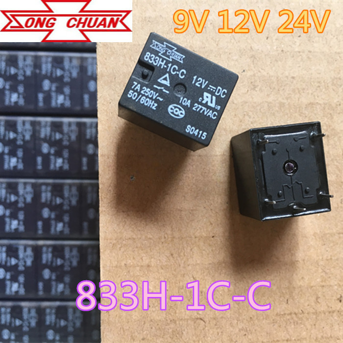 [ใหม่ ของแท้] รีเลย์ Matsukawa T73 833H-1C-C/833-1A-F-C 4 Pins 5 Pins 9V 12V 24V ขนาดใหญ่
