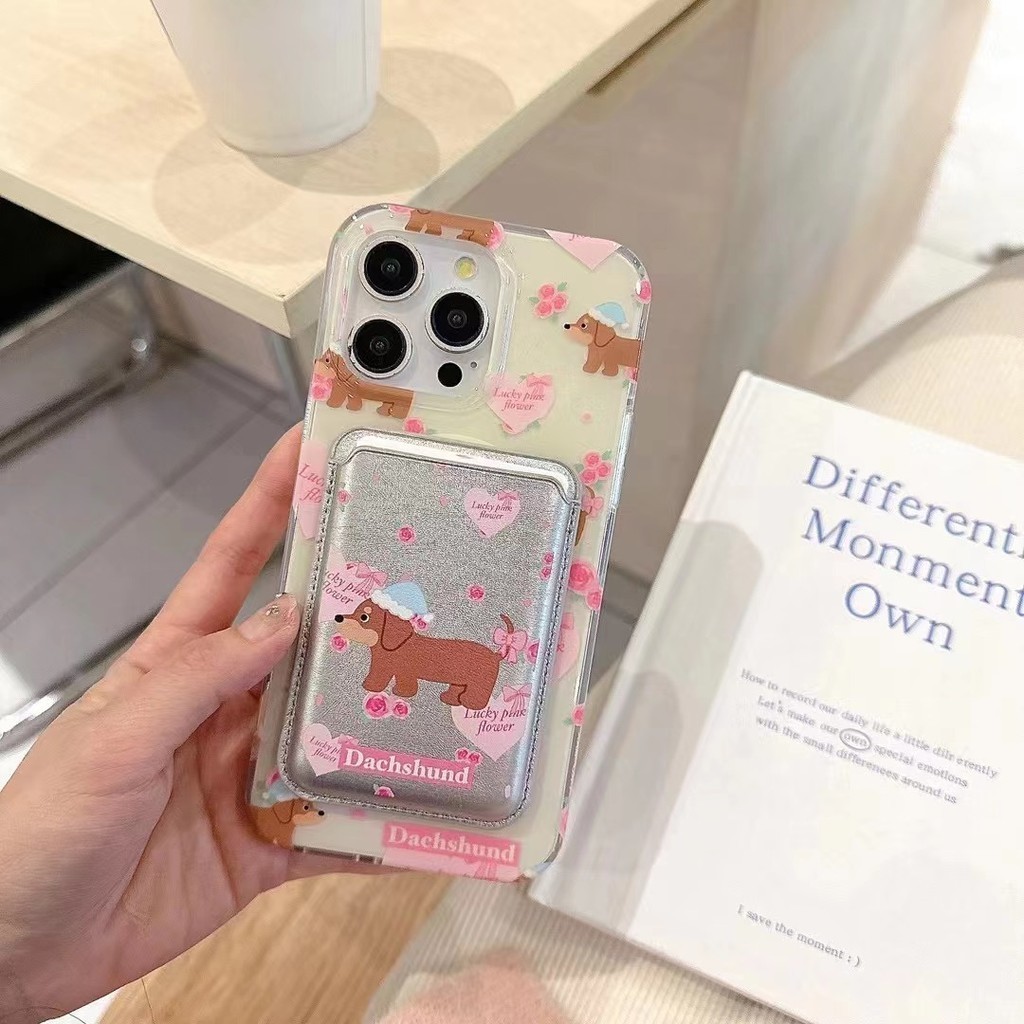 เคสโทรศัพท์มือถือ พร้อมช่องใส่บัตร สีเงิน สําหรับ Iphone 11 12 12pro 12promax 13 14 15 pro max 13pro 14pro 14promax ราคา ถูกที่สุด ดีลบีเคเค แกลเลอรีภาพที่ 2