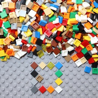 บล็อคตัวต่อ กระเบื้องแบน 1x1 1*1 DIY ของเล่นเสริมการเรียนรู้…