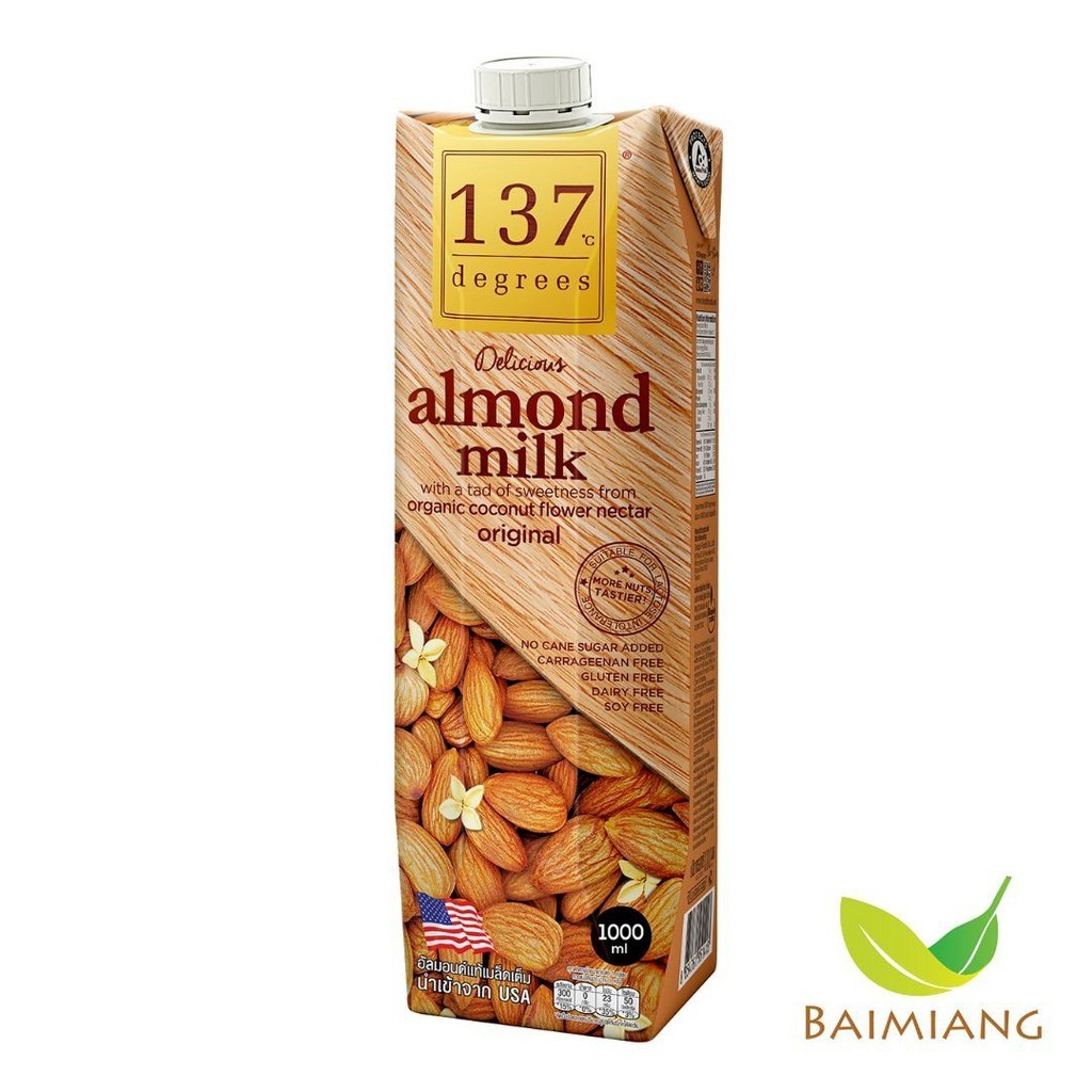 137 Degrees นมอัลมอนด์ สูตรดั้งเดิม ขนาด 1000 ml. (03588) EXP. 21/10/2026