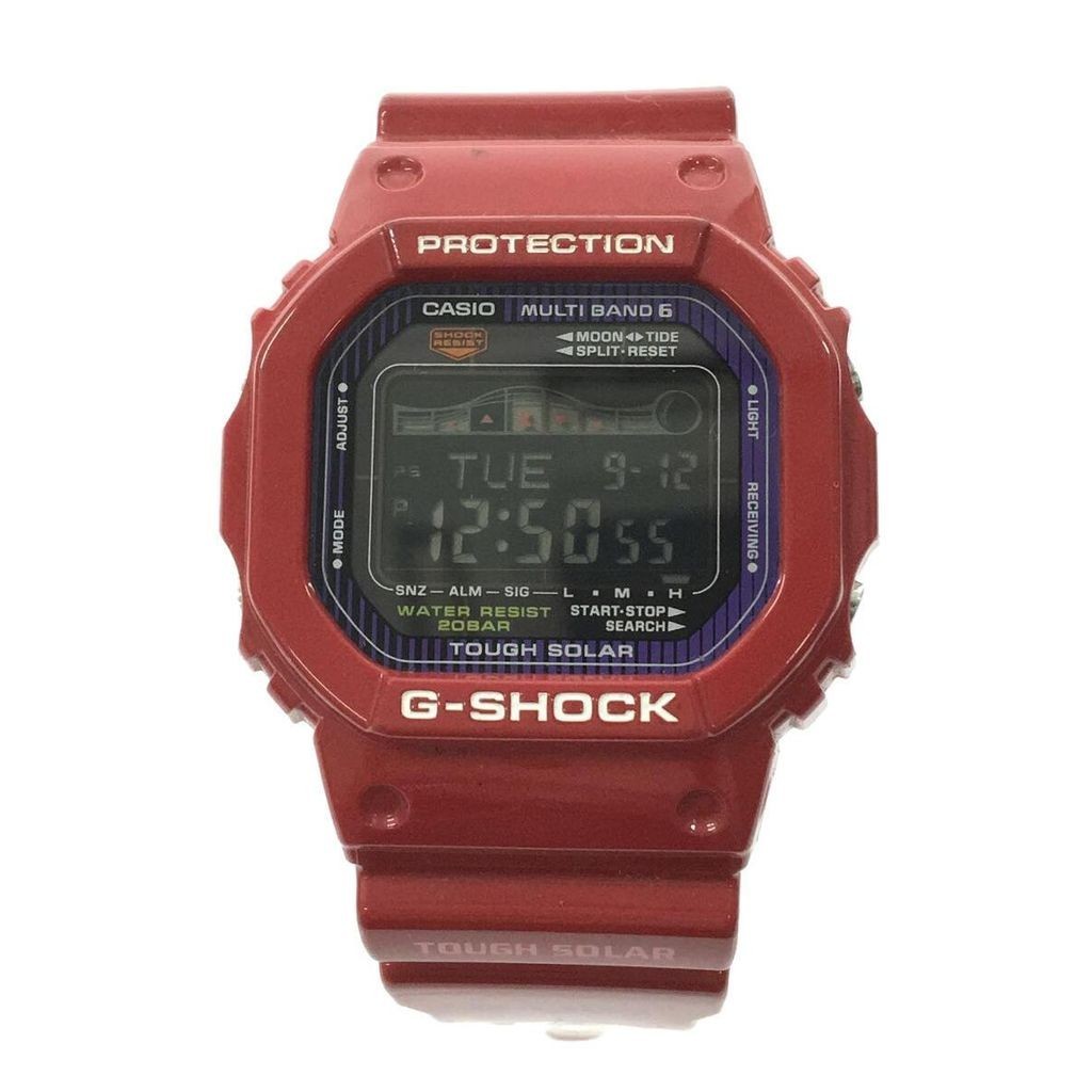 CASIO Wrist Watch G-Shock Red Men's Solar Digital Direct from Japan Secondhand