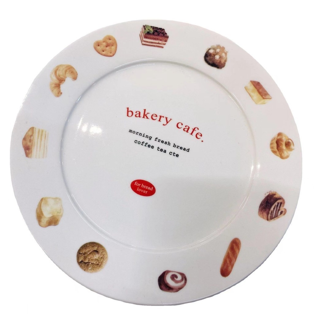 จานเซรามิค 8 นิ้ว/วัสดุเซรามิค/ขนาด 8 นิ้ว/4 แบบ/จานผลไม้/