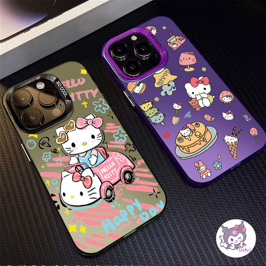 เคสโทรศัพท์มือถือ กันกระแทก ลายการ์ตูนแมวคิตตี้น่ารัก 2 in 1 สําหรับ Realme C67 C53 C33 C35 C51 C55 C30S C15 C11 Note 50 C25Y C21Y C30 C25 C12 C3 5i 5s 6i 8i 8Pro Narzo 50i 50A