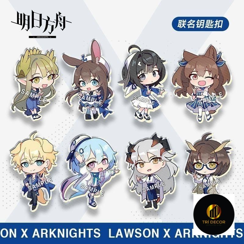 Arknights Muelsyse Texas Lappland Surtr Skadi Rosen 8 รูปแบบพวงกุญแจ