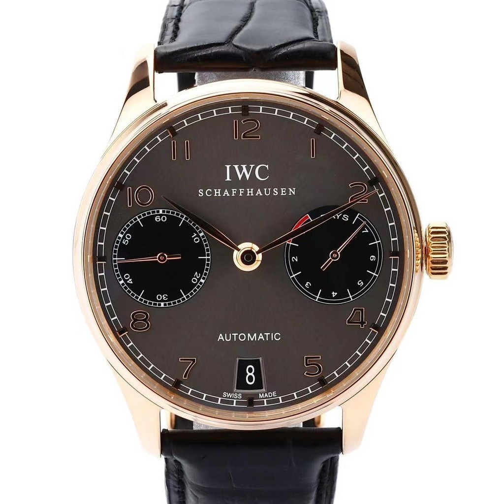 Iwc IWC IWC IWC นาฬิกาข้อมืออัตโนมัติ สีโรสโกลด์ สําหรับผู้ชาย500125