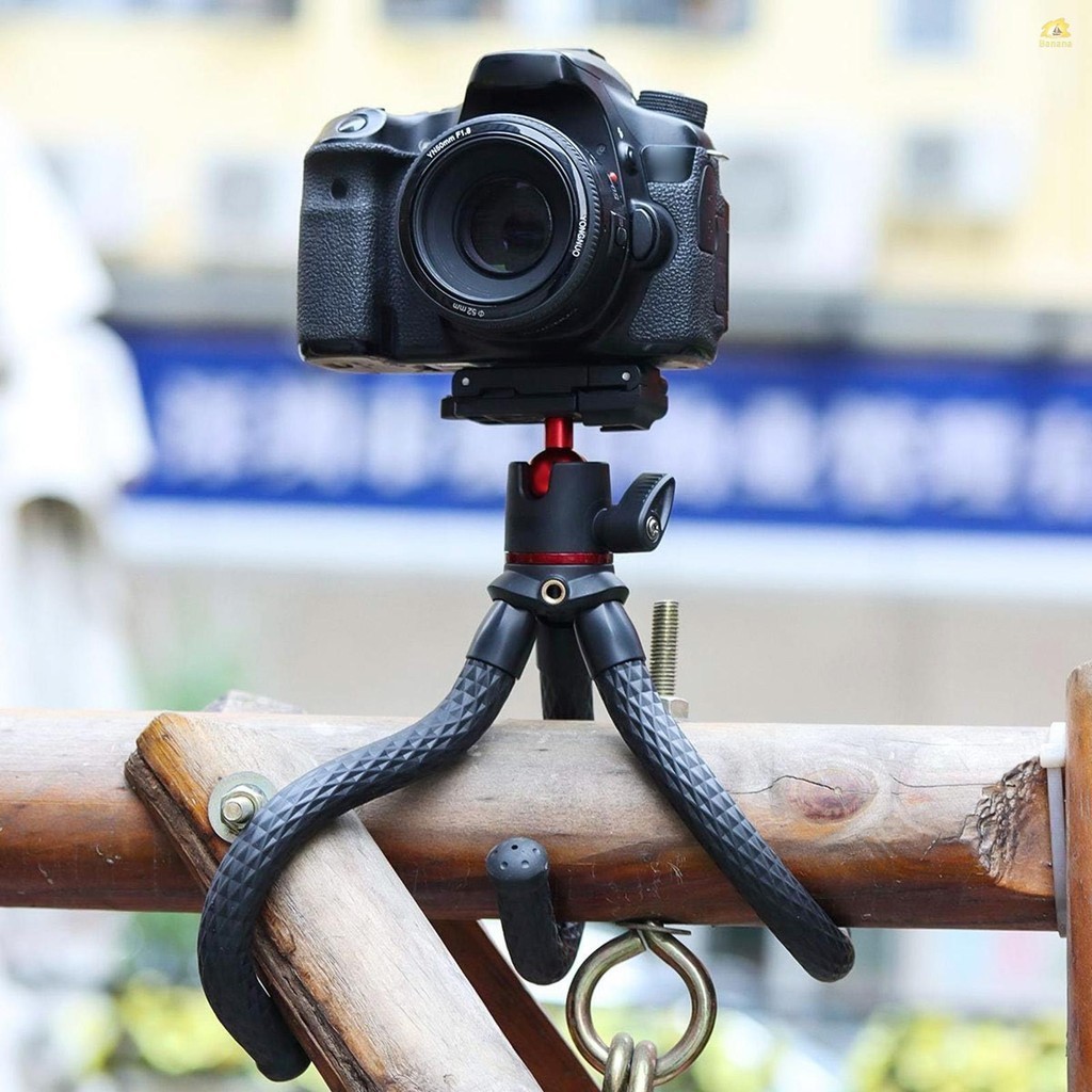Mt-11 ขาตั้งกล้อง แบบยืดหยุ่น สกรู 1/4 นิ้ว 2-in-1 แพลตฟอร์ม 360° หัวบอล ปรับได้ รับน้ําหนักได้ 2 กก. 4.4 ปอนด์ สําหรับกล้อง DSLR SLR สตรีมมิ่ง ถ่ายทอดสด ออนไลน์ ราคา ถูกที่สุด ดีลบีเคเค แกลเลอรีภาพที่ 2