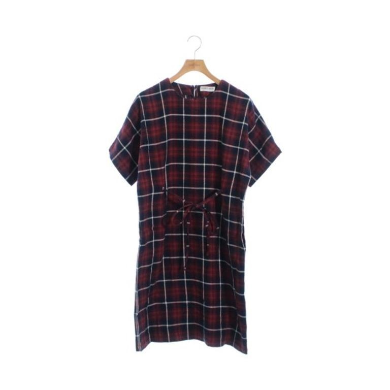 Georges Rech GEO M H Dress White Women Plaid Navy Direct from Japan Secondhand