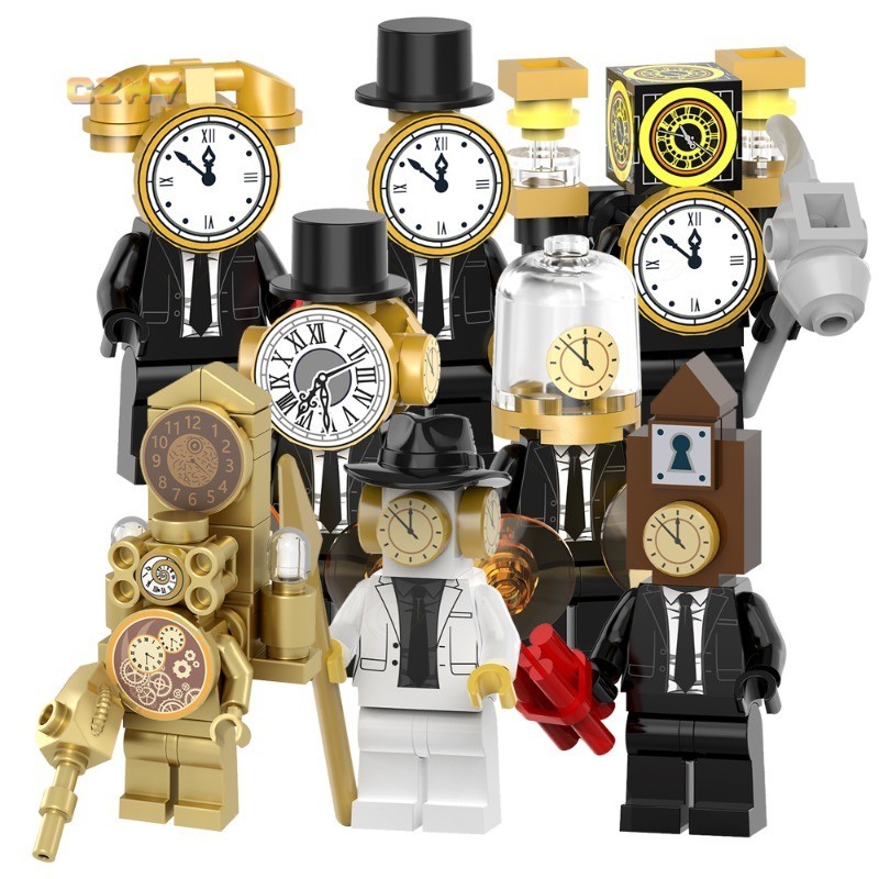 ฟิกเกอร์ตัวต่อ เกมอนิเมะ Titan Clockman Series Skibidi ขนาดเล็ก ของเล่นสําหรับเด็ก