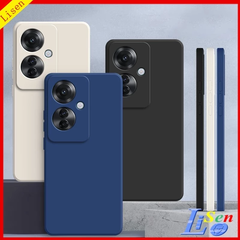 เคส OPPO Reno 11F 5G/Reno 11 5G/Reno11 5G/Reno 10 Pro 5G/Reno 8T 5G สีทึบซิลิโคนเหลวป้องกันการตกเคสโทรศัพท์ YT