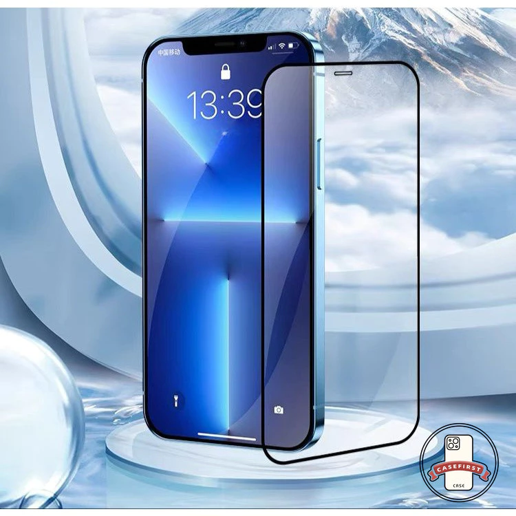ป้องกันหน้าจอเต็ม 9D กระจกใสเข้ากันได้กับ iPhone 16 15 11 13 14 12 Pro Max 7Plus XR X XS MAX 14 6 16 15 7 8 Plus SE 2020