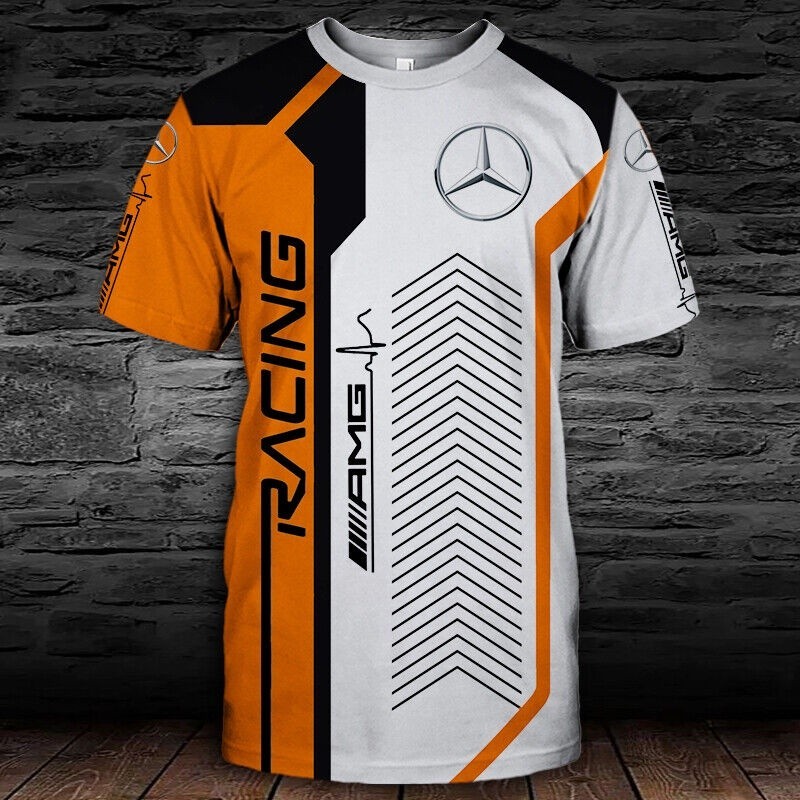 Mercedes-AMG/A/C/CLA/CLS/E/GLA/TOP ผู้ชาย US 3D เสื้อยืด/BEST 9/Size XXS-6XL