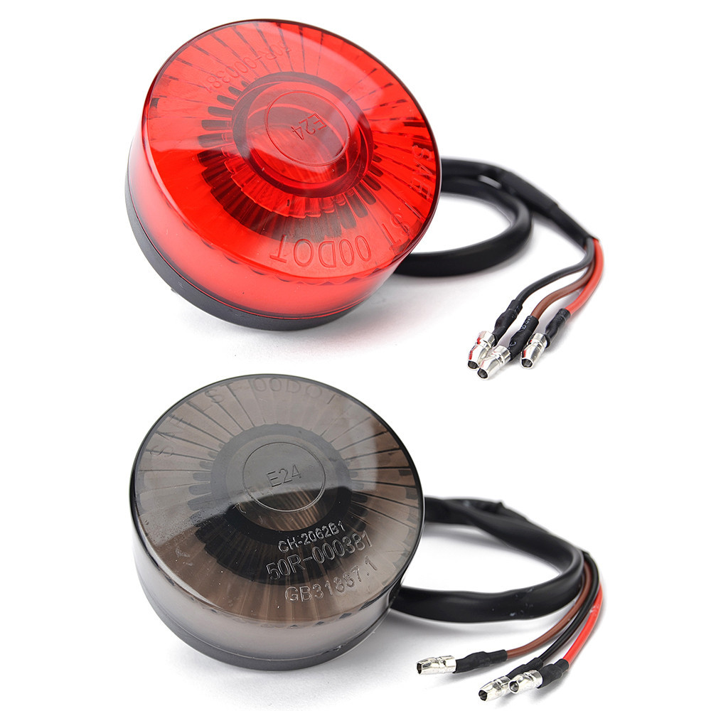 ไฟท้ายรถจักรยานยนต์ LED คาเฟ่ ไฟเบรก ไฟท้าย สําหรับ Harley Chopper Bobber ATV UTV 12V