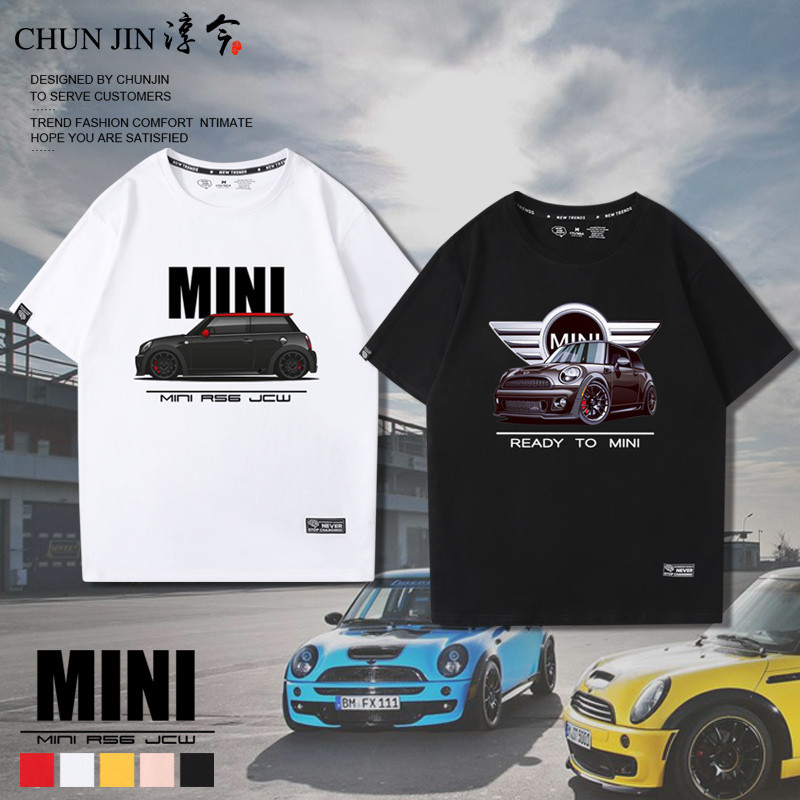 Attitude เสื้อยืดแขนสั้น ครึ่งแขน ลาย JCW COOPER MINI COOPER สไตล์เยอรมัน สําหรับผู้ชาย และผู้หญิง 410