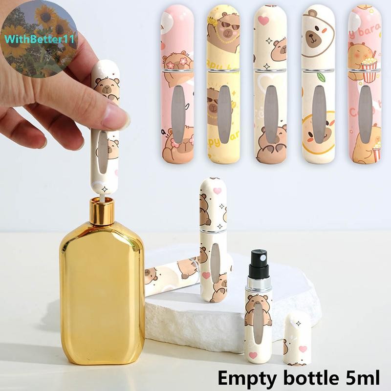 Better 5ml มินิขวดน้ําหอมแบบพกพาด้านล่างโดยตรงชาร์จขวดน้ําหอมคอนเทนเนอร์เครื่องสําอาง Atomizer ขนาดเดินทาง TH