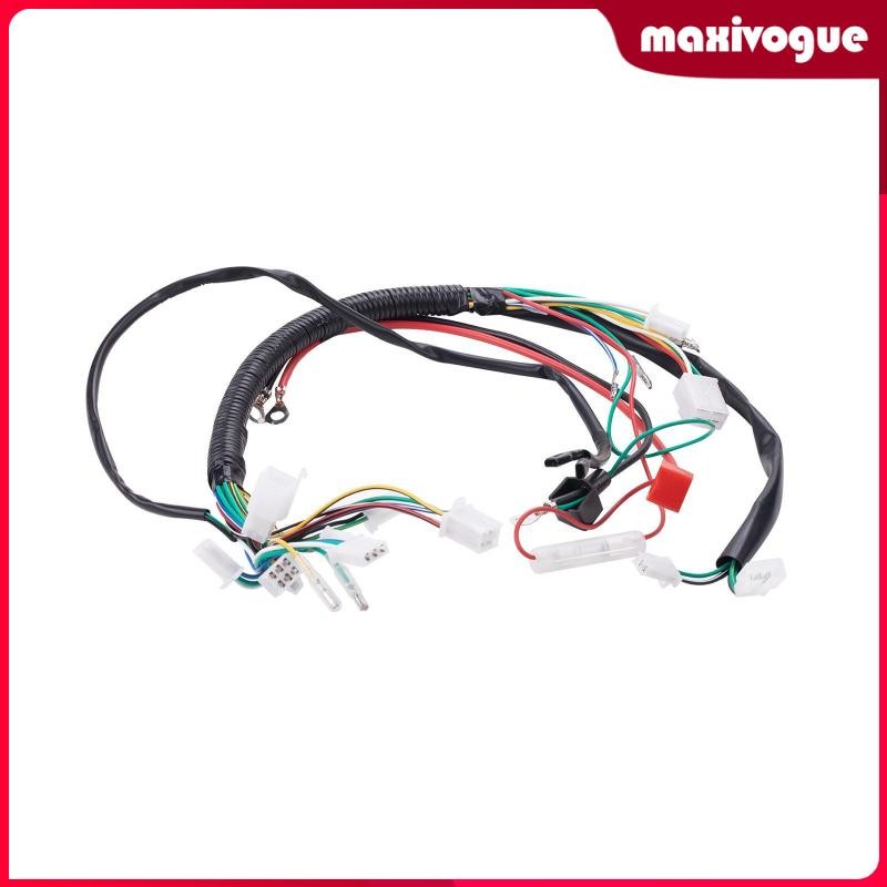 [Maxivogue] รถจักรยานยนต์ไฟฟ้าสายไฟ ATV สายไฟอุปกรณ์เสริม ATV ติดตั้งง่ายชุดสายไฟสําหรับ UTV ไฟฟ้า