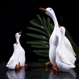 [Dew] Micro Landscape ตกแต่งเรซิ่นหัตถกรรมตกแต่งสวนจําลองแม่เด็กเป็ด Courtyard ตกแต่ง [TH]