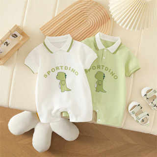 ฤดูร้อนใหม่เสื้อผ้าเด็กชายและหญิงบอดี้สูทแขนสั้น 0-24 เดือนท…