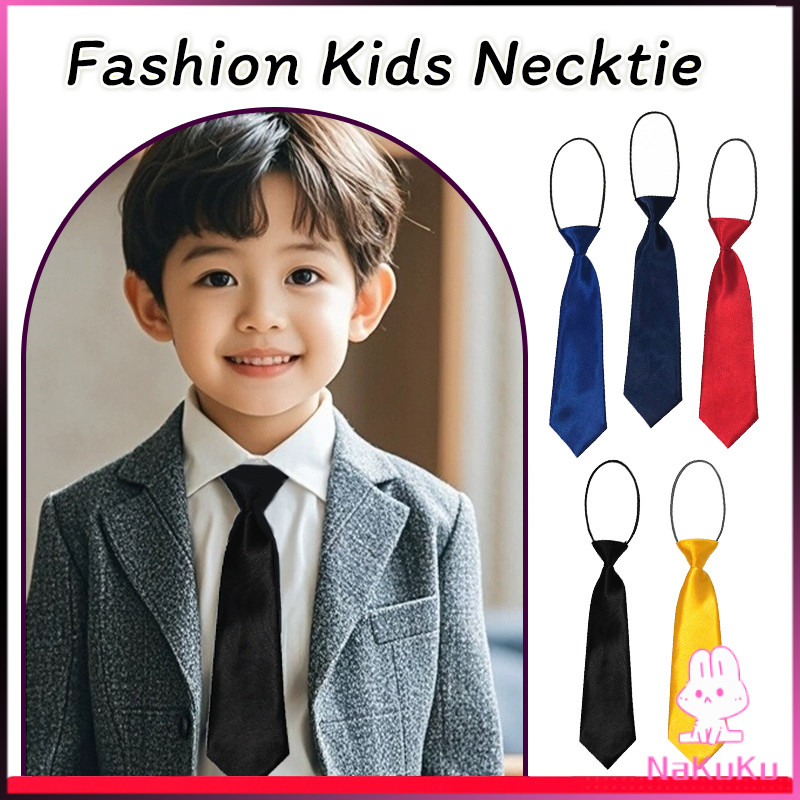 NKK เนคไทเด็ก หลากสี สายยืดได้เยอะ Kids Tie สำหรับใส่ออกงาน ชุดนักเรียน เนคไทสุภาพบุรุษ