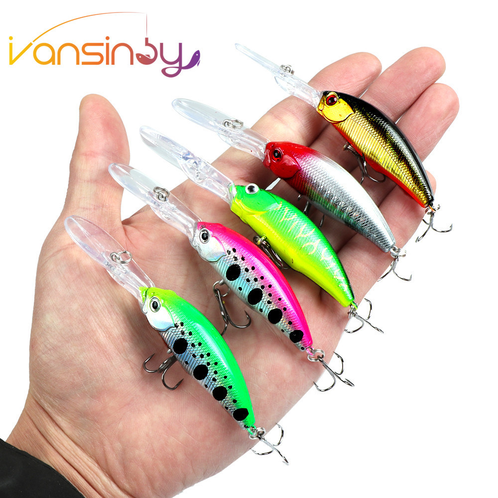 1pcs ตกปลา 10 ซม./7.4g Minnow Lure Long Shot Sebarau นกยูง Killer ตกปลาน้ําเต็มรูปแบบ Hard เหยื่อ Tr
