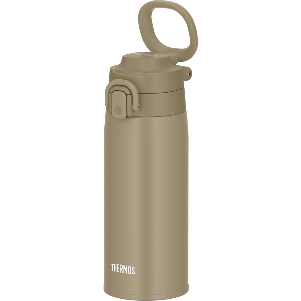 Thermos Vacuum Insulated Bottle Carry Loop 550ml Beige JOS-550 BE