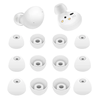 3 คู่, จุกหูฟังซิลิโคนทดแทนสําหรับ Samsung Galaxy Buds 2 และ Galaxy Buds + Plus, เคล็ดลับหูฟังยางนุ่มสําหรับ Galaxy Buds 2019, Fit in case