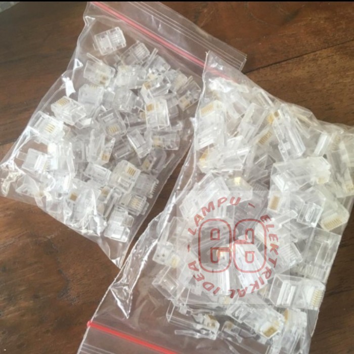 RJ11 CONNECTOR / JACK CONNECTOR RJ 11 MODULAR PLUG TELEPHONE 4 PIN AFO7