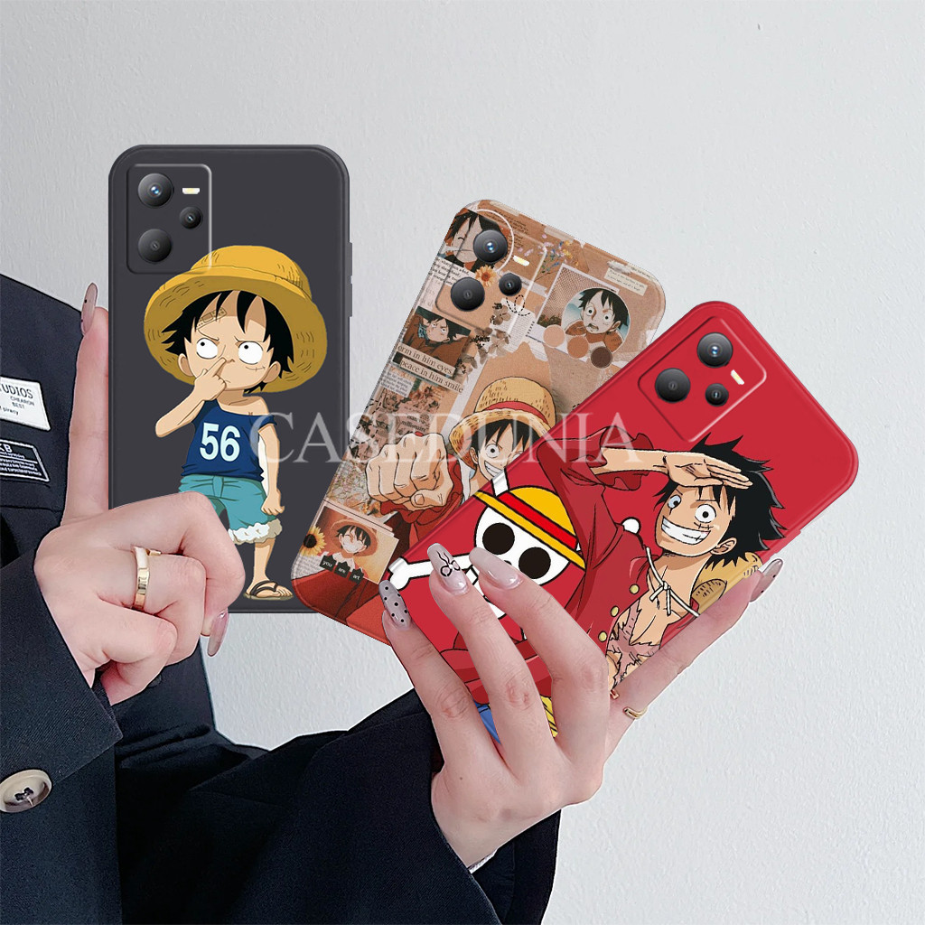 Realme C35 C33 C31 C30 C21 C55 C21y C25y Bumper - 0ne Pi3ce Motif - เคสยืดหยุ่น - ซิลิโคน - ตัวป้องก