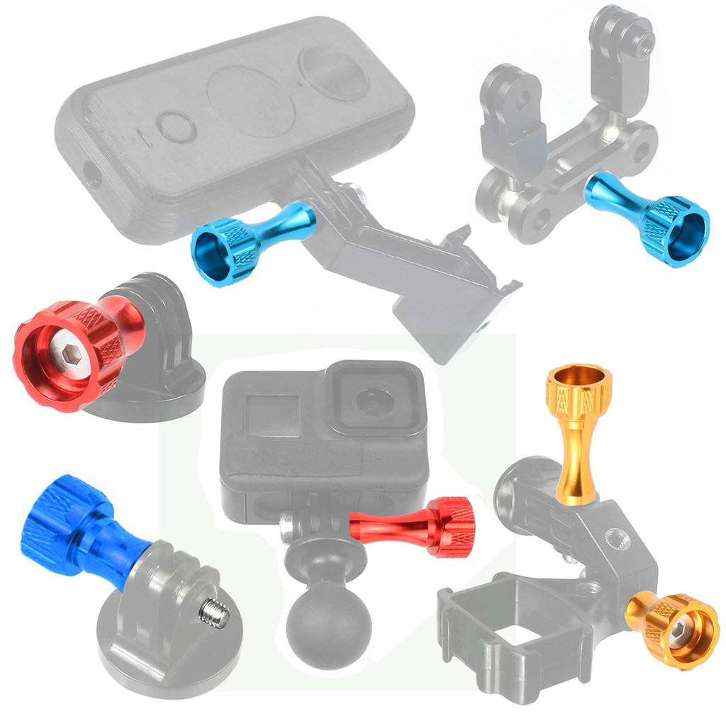 NovelGal M5 Thumb Screw ไม่มี Bolt Nut สําหรับ Action Camerar สําหรับ GoPro Hero สําหรับ DJI Action สําหรับ Insta360 กล้องขาตั้งกล้องอะแดปเตอร์สกรู