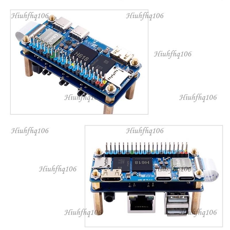 Hiuhfhq106For Orange Pi Zero 2 W บอร์ดขยายอินเทอร์เฟซ 100M พอร์ตเครือข่าย + USB 2.0 + Analog Audio และอินเทอร์เฟซวิดีโออุปกรณ์เสริม 1 ชุด