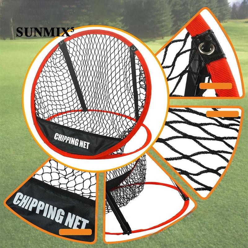 [ Chipping Net สําหรับ Backyard Practice Swing Game Hitting Net Golfing Target Net พับอุปกรณ์เสริมที่ใช้งานได้จริง