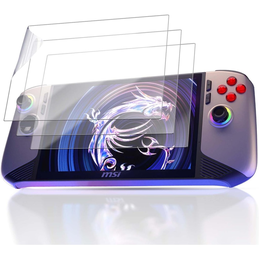 【ไม่ใช่ฟิล์มกระจก】3 แพ็ค ฟิล์มป้องกันหน้าจอสําหรับ MSI Claw 8 AI+ A2VM เกมคอนโซลมือถือ ฟิล์มใส MSI C