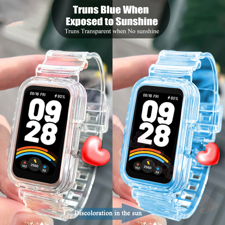 สายรัดข้อมือโปร่งใสสําหรับ Xiaomi Smart Band 9 Active Clear Glacier สําหรับ Mi Band9 Active NFC เปลี่ยนสร้อยข้อมืออุปกรณ์เสริม Sunshine Symphony สายรัด ราคา ถูกที่สุด ดีลบีเคเค แกลเลอรีภาพที่ 9