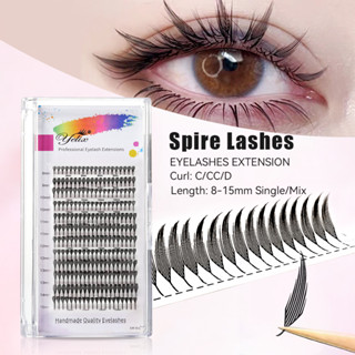 Yelix Comics Spire Lashes Premade Feather Shape Eyelashes Ex…