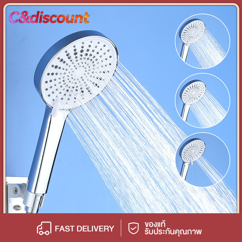 CDiscount หัวฉีดฝักบัวแรงดันสูงใช้ในครัวเรือนเครื่องทำน้ำร้อนสำหรับห้องน้ำอาบน้ำแรงดันหัวฝักบัวอาบน้ำชุดว่ายน้ำ