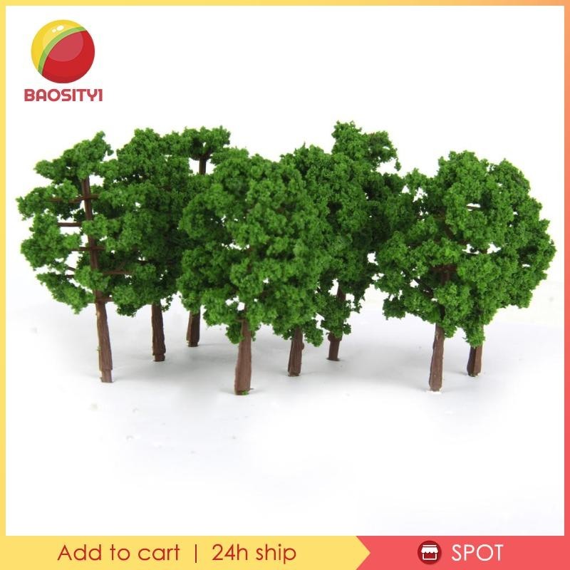 [Baosity1] โมเดลต้นไม้ สเกล 1:150 N สําหรับตกแต่งภูมิทัศน์ ทางรถไฟ 20 ชิ้น