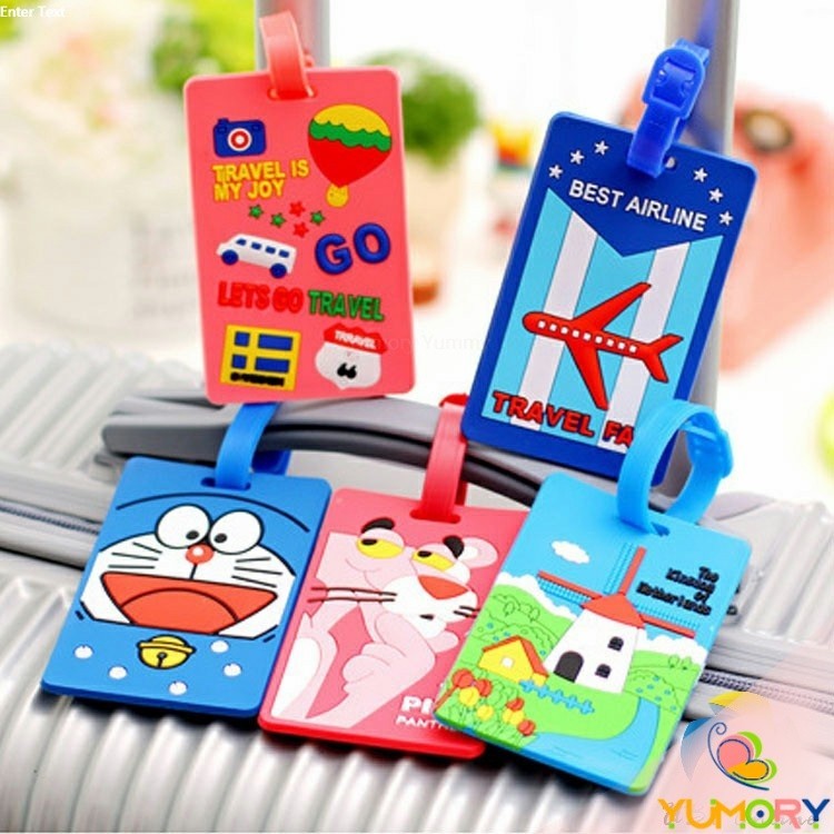 Yumory  ป้ายห้อยกระเป๋า PVC ป้ายติดกระเป๋าเดินทาง แท็กกระเป๋าเครื่องบิน  luggage tag