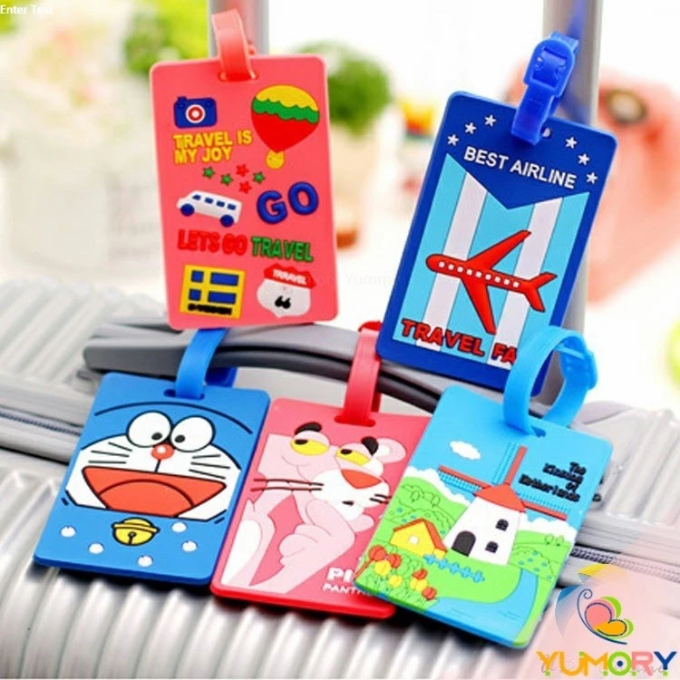 Yumory ป้ายห้อยกระเป๋า PVC ป้ายติดกระเป๋าเดินทาง แท็กกระเป๋าเครื่องบิน luggage tag