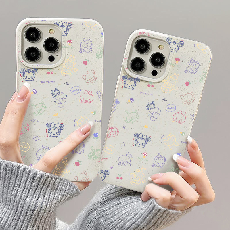 สำหรับ iPhone 11 13 For เคสไอโฟน14 15 12 Pro Max X XS XR 6 7 8 14 15 Plus 12 13MINI ตัวการ์ตูนน่ารักรุ่น กรณีซิลิโคนนุ่ม