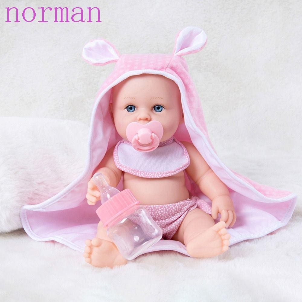 Norman ตุ๊กตาเด็กทารกเสมือนจริง ซิลิโคน ขนาดเล็ก 30 ซม. 30 ซม.