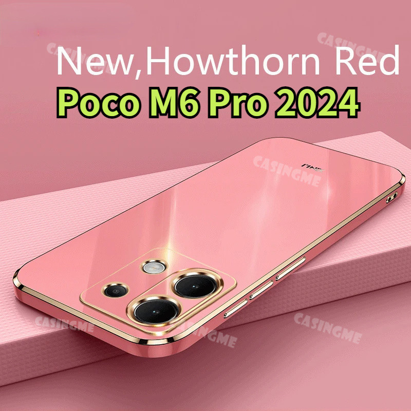 เคสซิลิโคนนิ่ม หรูหรา กันกระแทก สําหรับ Poco M6 Pro 2024 Poco M6Pro M6 PocoM6 Pro PocoM6Pro M6Poco X