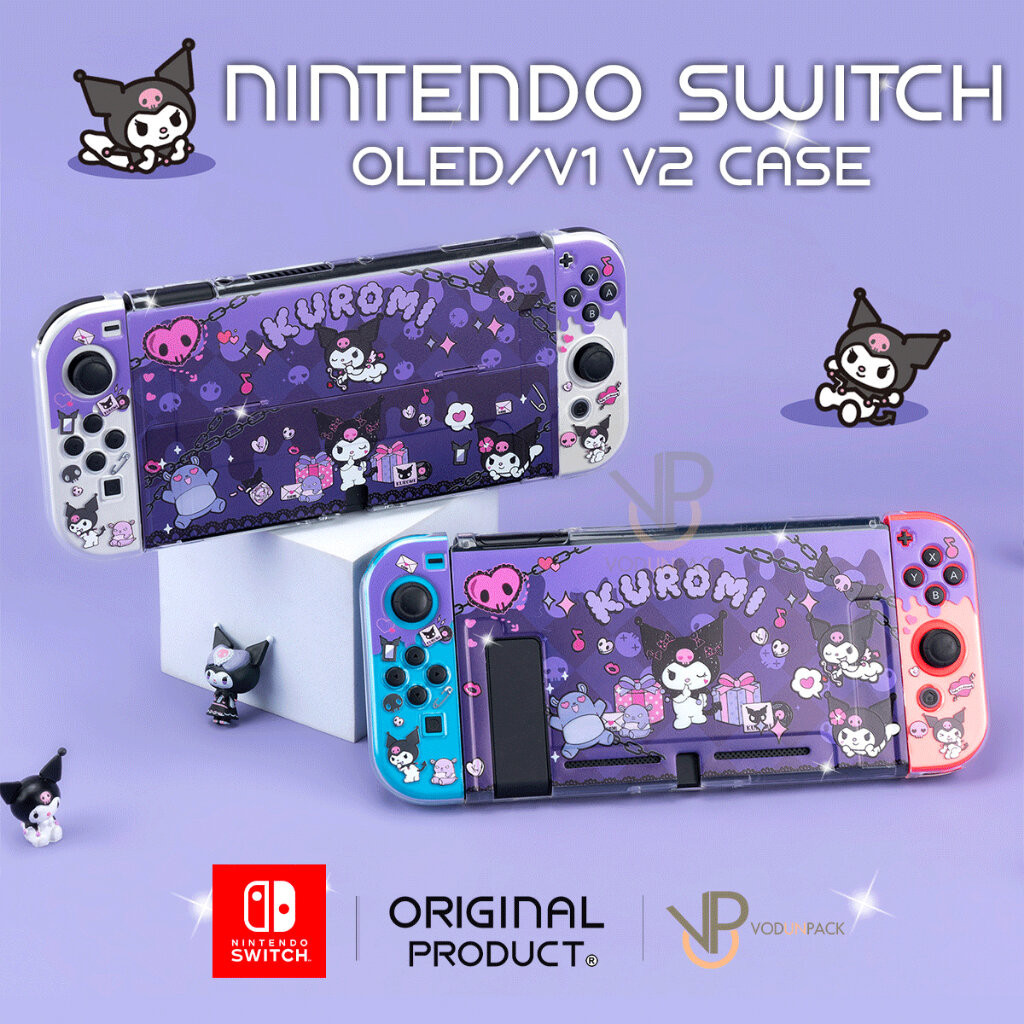 VP [BLINGKIYO] เคส KUROMI คุโรมิ Nintendo Switch / OLED รองรับสวิช V1 V2 กล่องแดง