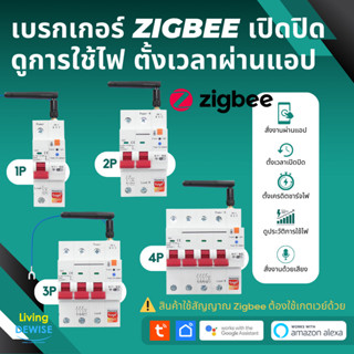 Tuya เซอร์กิตเบรกเกอร์ Zigbee (ZXB3) เปิดปิด วัดการใช้พลังงา…