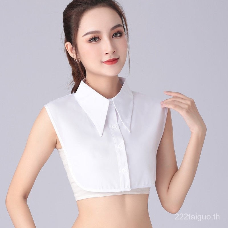 สไตล์ใหม่ ปกเสื้อปลอม ผู้หญิง เข้ากับทุกการแต่งกาย สีพื้น ขนาดใหญ่ ปกเสื้อเชิ้ต คอปกเสื้อกันหนาว ตกแต่งชั้นใน ปกปลอม อเนกประสงค์